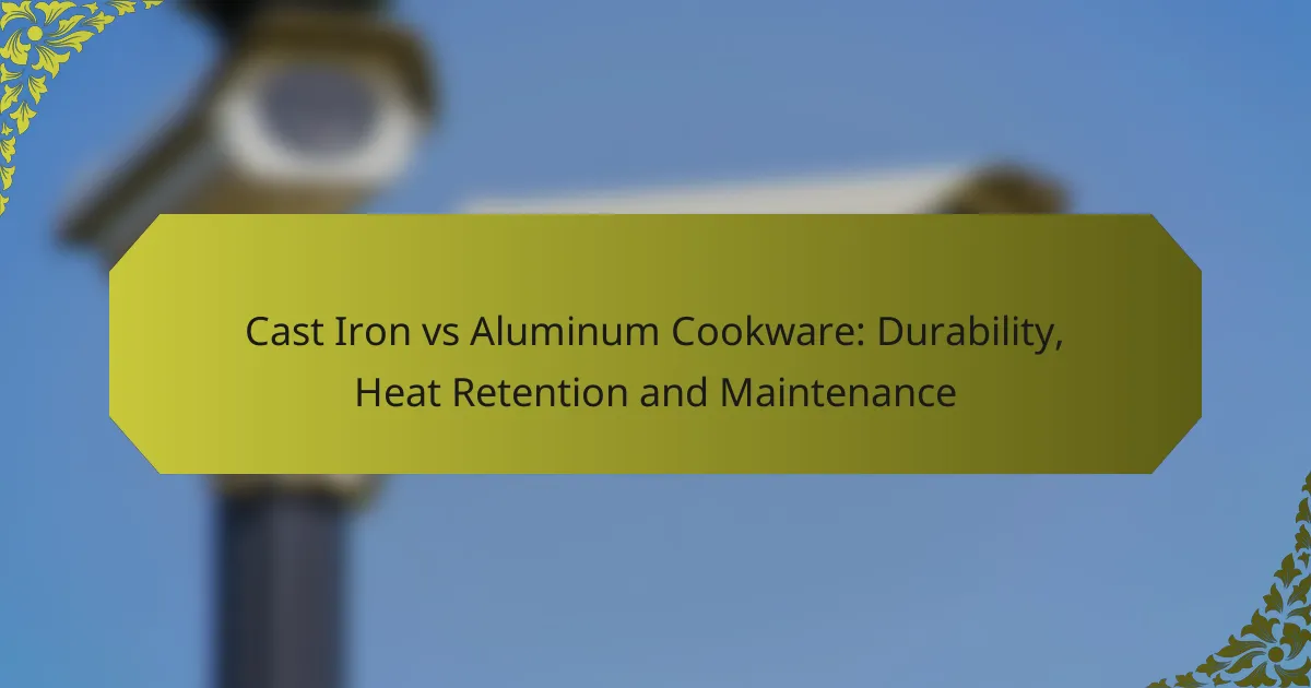 Cast Iron vs Aluminum Cookware: Durability, Heat Retention and Maintenance
